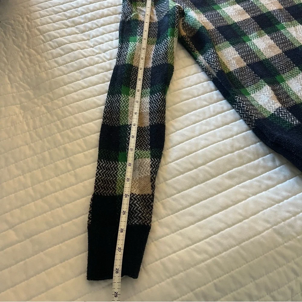 Ann Taylor Women’s Crewneck Plaid Sweater - Green, Navy, Tan - Size M - Picture 7 of 7